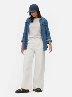 Hauts Et T-Shirts|Primark T-shirt à Col Ras-du-cou Gris chiné