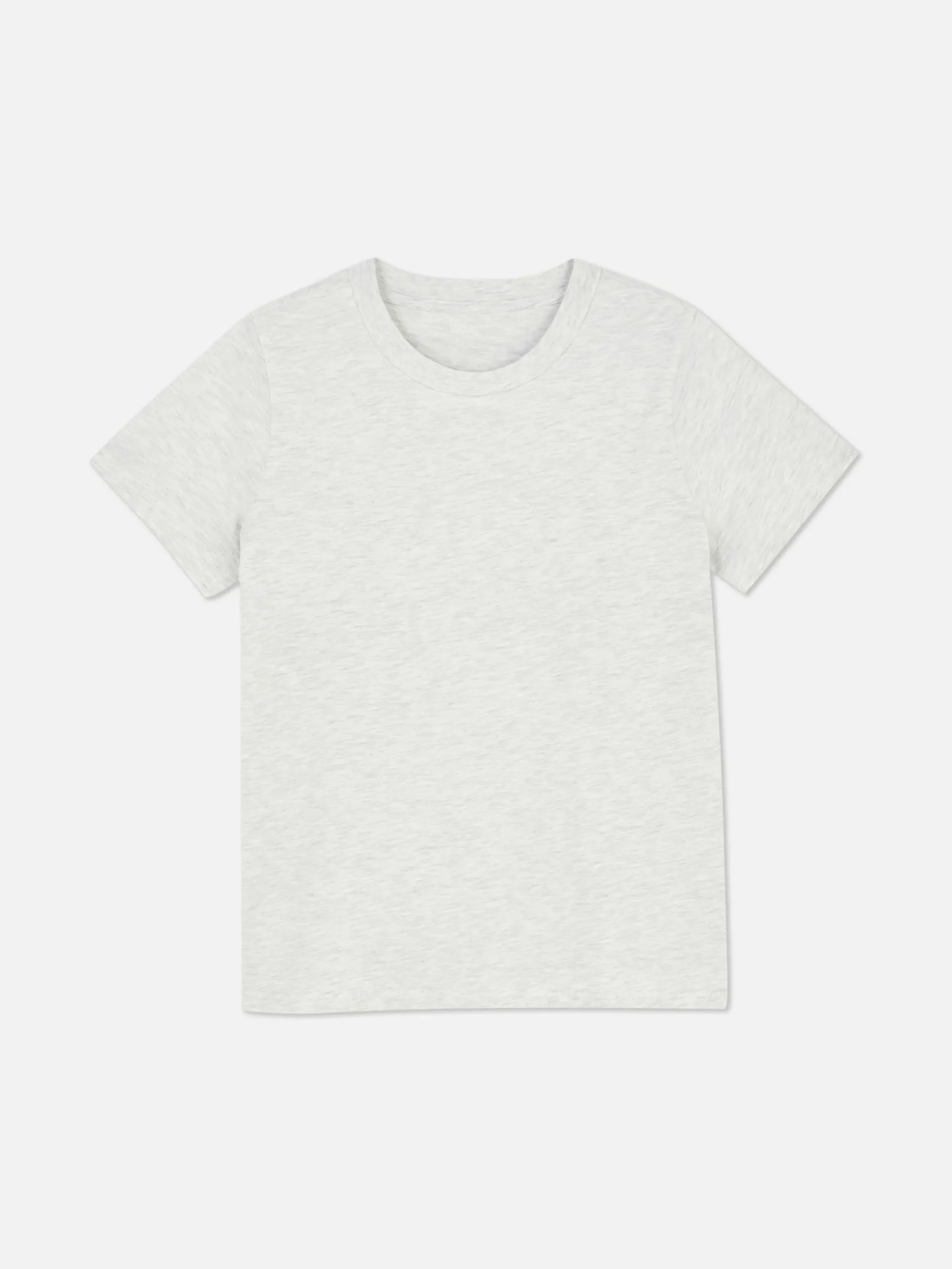Hauts Et T-Shirts|Primark T-shirt à Col Ras-du-cou Gris chiné