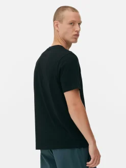 Hauts Et T-Shirts|Primark T-shirt à Col Ras-du-cou Coupe Regular Noir