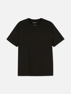 Hauts Et T-Shirts|Primark T-shirt à Col Ras-du-cou Coupe Regular Noir