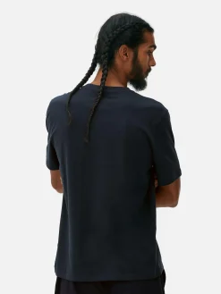 Hauts Et T-Shirts|Primark T-shirt à Col Ras-du-cou Coupe Regular Bleu marine