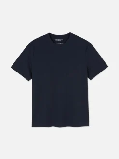 Hauts Et T-Shirts|Primark T-shirt à Col Ras-du-cou Coupe Regular Bleu marine