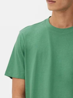 Hauts Et T-Shirts|Primark T-shirt à Col Ras-du-cou Coupe Regular Vert