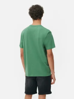 Hauts Et T-Shirts|Primark T-shirt à Col Ras-du-cou Coupe Regular Vert