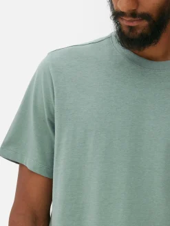 Hauts Et T-Shirts|Primark T-shirt à Col Ras-du-cou Coupe Regular Turquoise