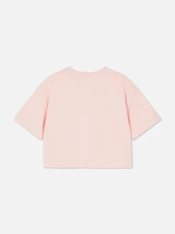 Hauts Et T-Shirts|Primark T-shirt à Col Ras-du-cou Et Manches Courtes Rose