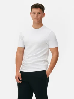 Hauts Et T-Shirts|Primark T-shirt à Col Ras-du-cou Kem Blanc