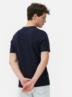 Hauts Et T-Shirts|Primark T-shirt à Col Ras-du-cou Kem Bleu marine