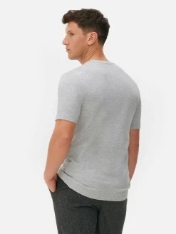 Hauts Et T-Shirts|Primark T-shirt à Col Ras-du-cou Kem Gris