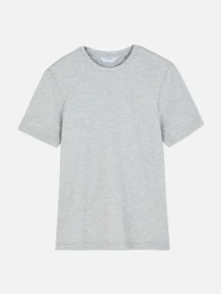 Hauts Et T-Shirts|Primark T-shirt à Col Ras-du-cou Kem Gris
