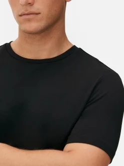 Hauts Et T-Shirts|Primark T-shirt à Col Ras-du-cou Kem Noir