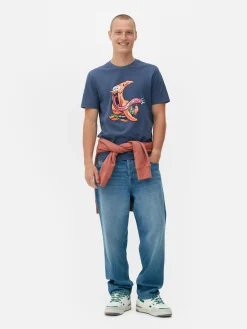 Hauts Et T-Shirts|Primark T-shirt à Imprimé Bob L'éponge Patrick Bleu marine