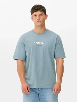 Hauts Et T-Shirts|Primark T-shirt à Imprimé Floral Tokyo Bleu