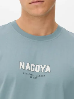 Hauts Et T-Shirts|Primark T-shirt à Imprimé Floral Tokyo Bleu