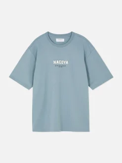 Hauts Et T-Shirts|Primark T-shirt à Imprimé Floral Tokyo Bleu