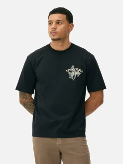 Hauts Et T-Shirts|Primark T-shirt à Imprimé Rodéo Noir