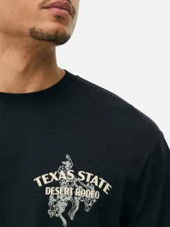 Hauts Et T-Shirts|Primark T-shirt à Imprimé Rodéo Noir