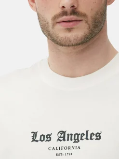 Hauts Et T-Shirts|Primark T-shirt à Imprimé Statue De Los Angeles Écru