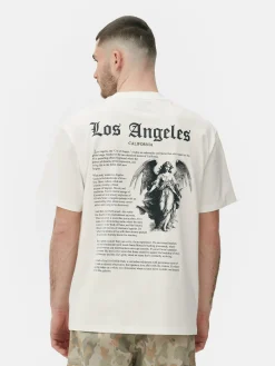 Hauts Et T-Shirts|Primark T-shirt à Imprimé Statue De Los Angeles Écru