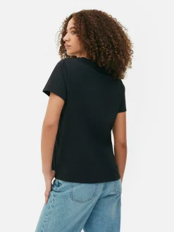 Hauts Et T-Shirts|Primark T-shirt à Manches Courtes Claude Monet Noir