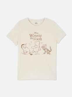 Hauts Et T-Shirts|Primark T-shirt à Manches Courtes Disney Winnie L'ourson Écru