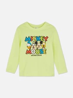 Hauts Et T-Shirts|Primark T-shirt à Manches Longues Disney Mickey Mouse & Friends Jaune