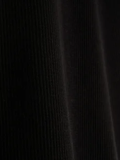 Hauts Et T-Shirts|Primark T-shirt à Manches Longues Et à Texture Gaufrée Noir