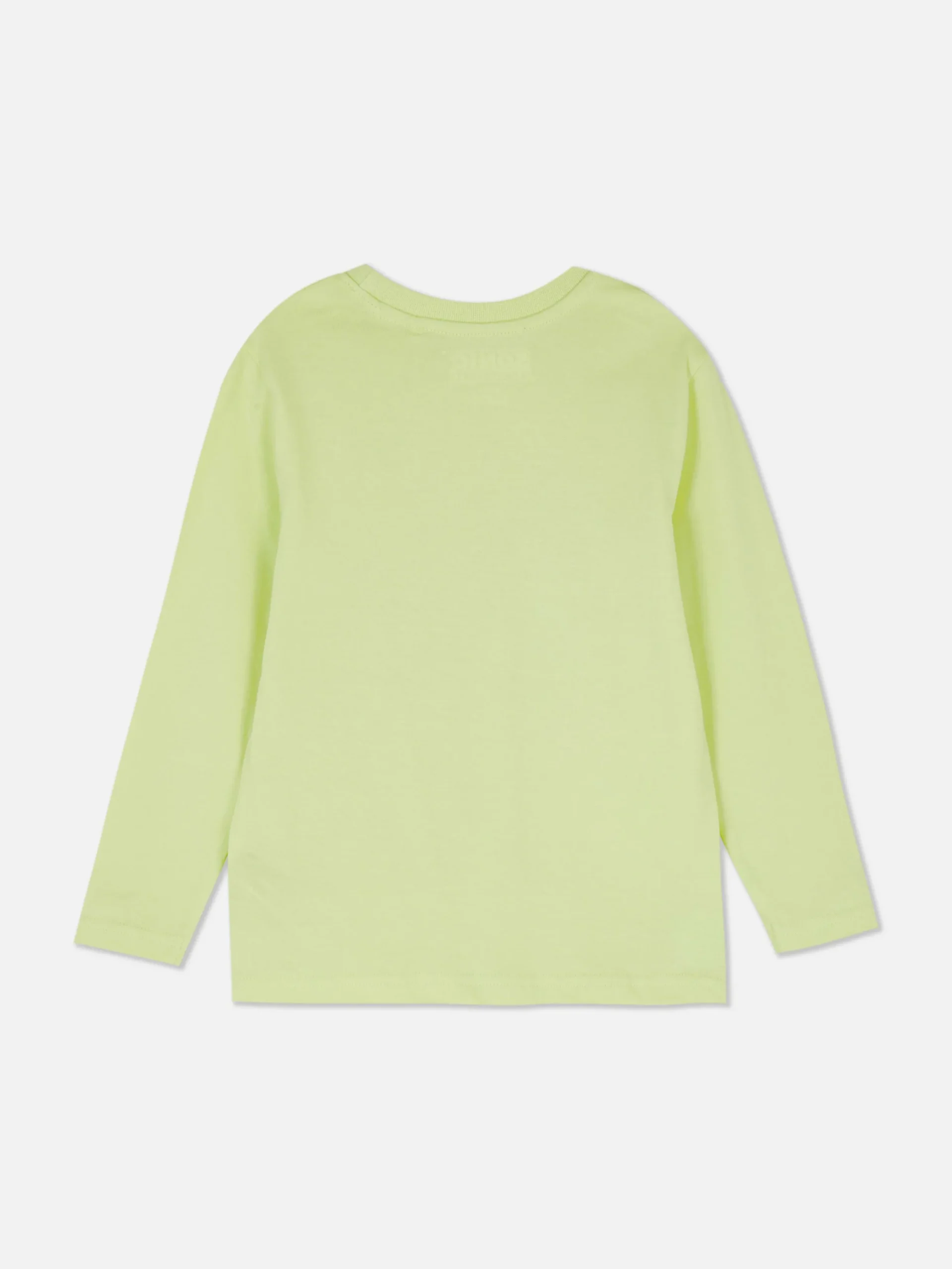 Hauts Et T-Shirts|Primark T-shirt à Manches Longues Sonic Le Hérisson Jaune