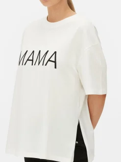 Hauts Et T-Shirts|Primark T-shirt à Message Maternité Écru