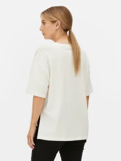 Hauts Et T-Shirts|Primark T-shirt à Message Maternité Écru