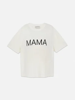 Hauts Et T-Shirts|Primark T-shirt à Message Maternité Écru