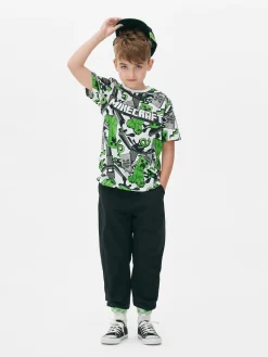 Hauts Et T-Shirts|Primark T-shirt à Motif Minecraft Creeper Multicolore