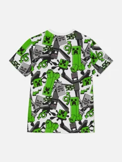 Hauts Et T-Shirts|Primark T-shirt à Motif Minecraft Creeper Multicolore