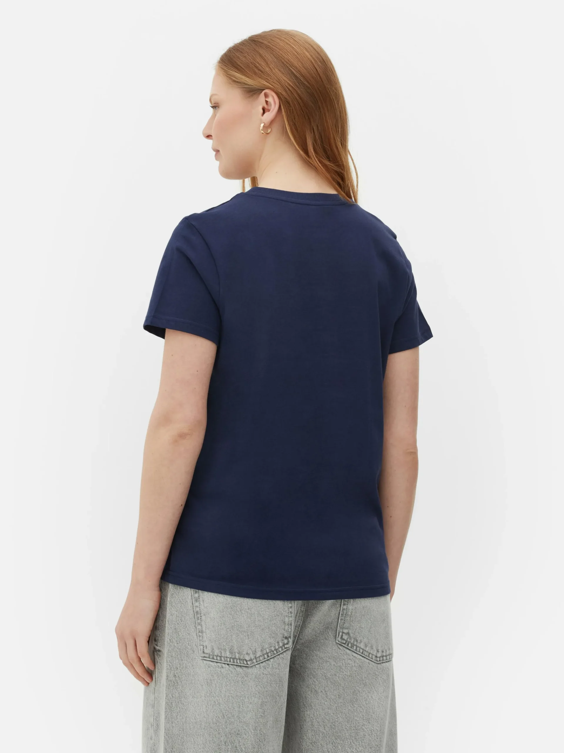 Hauts Et T-Shirts|Primark T-shirt à Motif Style Manga Disney Lilo & Stitch Bleu marine