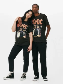 T-Shirts Et Sweat-Shirts À Motifs|Hauts Et T-Shirts|Primark T-shirt Avec Photo AC/DC Noir