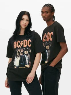 T-Shirts Et Sweat-Shirts À Motifs|Hauts Et T-Shirts|Primark T-shirt Avec Photo AC/DC Noir