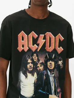 T-Shirts Et Sweat-Shirts À Motifs|Hauts Et T-Shirts|Primark T-shirt Avec Photo AC/DC Noir