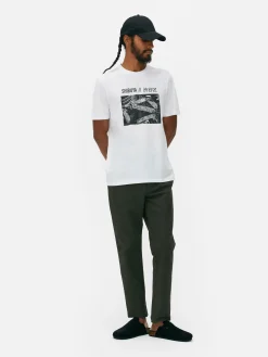 Hauts Et T-Shirts|Primark T-shirt Avec Photographie Carrefour De Shibuya Blanc