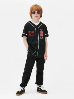 Hauts Et T-Shirts|Primark T-shirt Boutonné NBA Chicago Bulls Noir