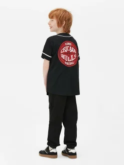 Hauts Et T-Shirts|Primark T-shirt Boutonné NBA Chicago Bulls Noir