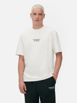 Hauts Et T-Shirts|Primark T-shirt Brodé Future Projects Écru