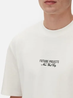 Hauts Et T-Shirts|Primark T-shirt Brodé Future Projects Écru