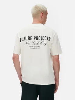 Hauts Et T-Shirts|Primark T-shirt Brodé Future Projects Écru