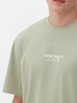 Hauts Et T-Shirts|Primark T-shirt Brodé Future Projects Vert
