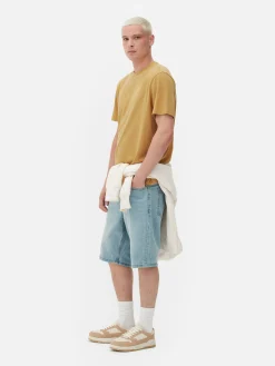 Hauts Et T-Shirts|Primark T-shirt Chiné Coupe Regular Jaune moutarde