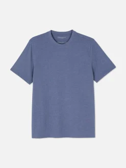 Hauts Et T-Shirts|Primark T-shirt Chiné Coupe Regular Bleu
