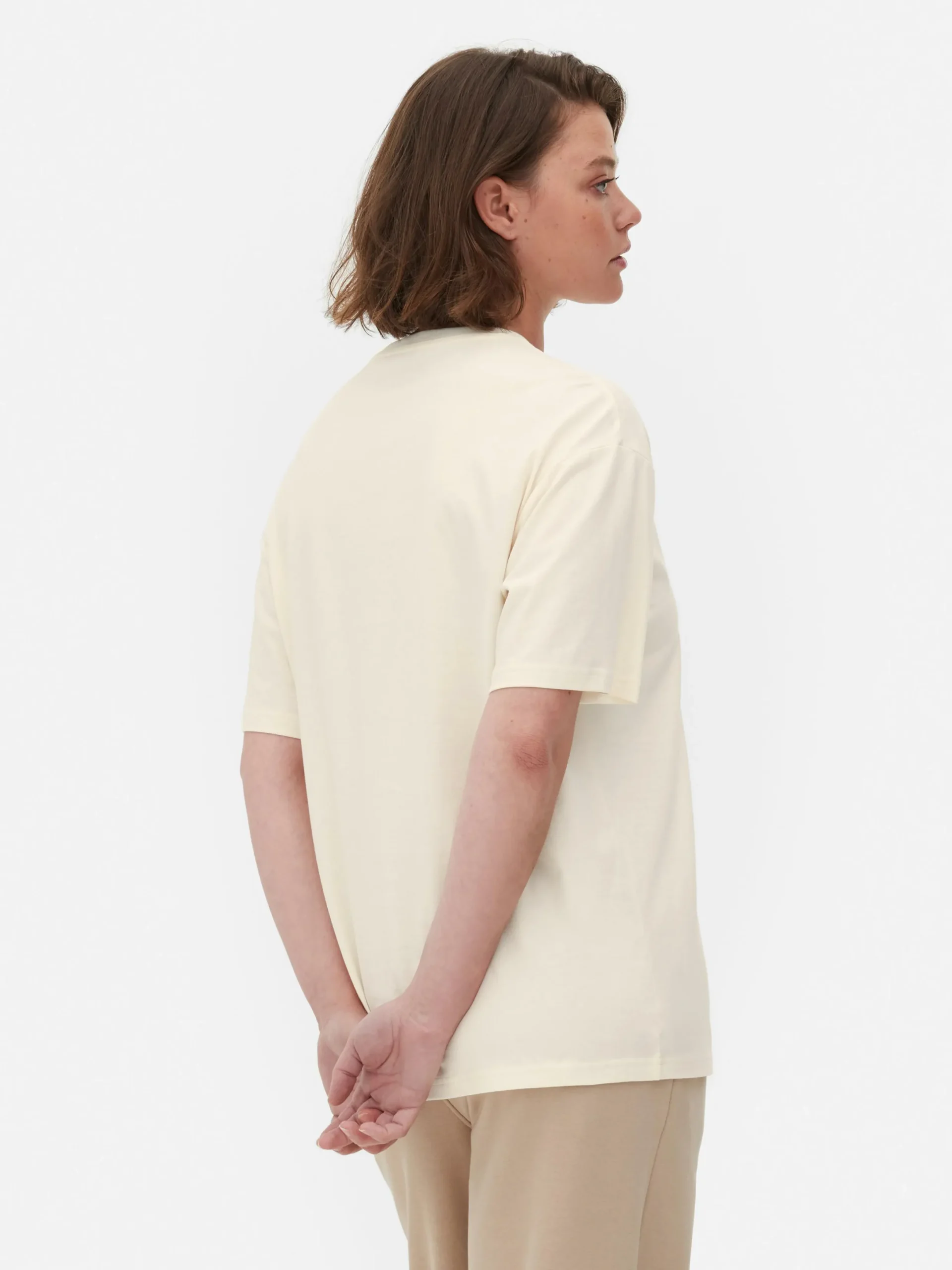 Hauts Et T-Shirts|Primark T-shirt Coupe Boyfriend Rita Ora Ivoire