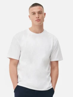 Hauts Et T-Shirts|Primark T-shirt Coupe Décontractée Blanc