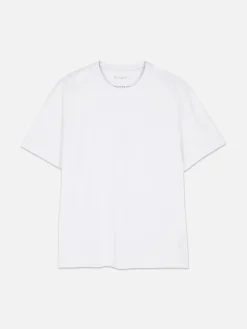 Hauts Et T-Shirts|Primark T-shirt Coupe Décontractée Blanc