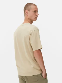 Hauts Et T-Shirts|Primark T-shirt Coupe Décontractée Grège